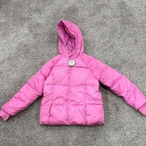 Swiss Tech Pink Hooded Puffer Jacket - Kids